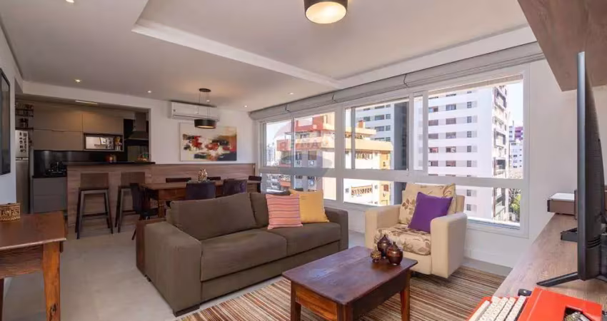 Apartamento à venda  projetado e mobiliado com 90 m, 2 suítes, lavabo, churrasqueira, infraestrutura e rooftop! 2 vagas- menino deus -r$ 1.010.000,00