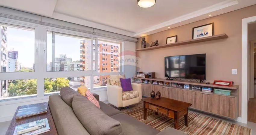 Apartamento à venda  projetado e mobiliado com 90 m, 2 suítes, lavabo, churrasqueira, infraestrutura e rooftop! 2 vagas- menino deus -r$ 1.010.000,00
