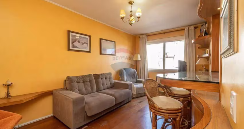 Oportunidade à venda na av. getúlio vargas:  1 dormitório - 47 metros - área de serviço separada - menino deus - r$ 255.000,00