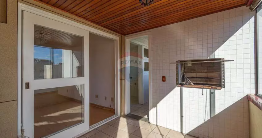 Apartamento com 3 dormitórios, suíte, sacada com churrasqueira e vista, 100m² privativos no menino deus, 1 vaga e infraestrutura : r$ 820.000,00