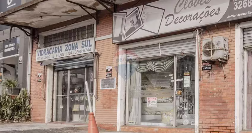 Lojas na wenceslau escobar em terreno de 14m x 40,05 m  -  tristeza