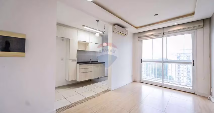 Apartamento 02 dormitórios com vaga de garagem infra completa semi mobiliado