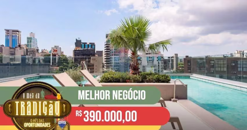 Preço abaixo da tabela - studio novo no skyline parque moinhos - de r$ 430.000,00 por r$ 390.000,00