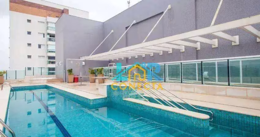 Apartamento com 1 dormitório para alugar, 52 m² por r$ 4.500,00/mês - ponta da praia - santos/sp