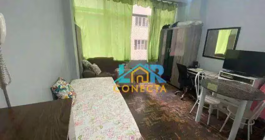 Kitnet com 1 dormitório à venda, 24 m² por r$ 249.999,00 - pompéia - santos/sp