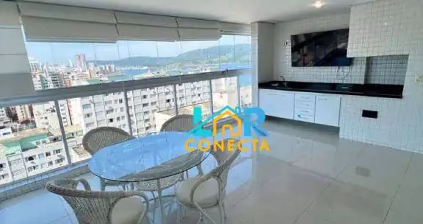 Apartamento com 3 dormitórios para alugar, 135 m² por r$ 11.500,00/mês - embaré - santos/sp