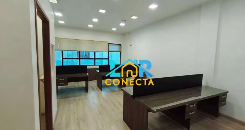 Sala para alugar, 75 m² por r$ 3.900,00/mês - centro - santos/sp