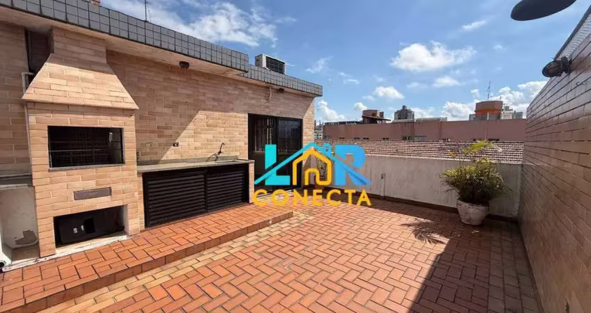 Apartamento duplex com 4 dormitórios para alugar, 180 m² por r$ 5.000,00/mês - aparecida - santos/sp