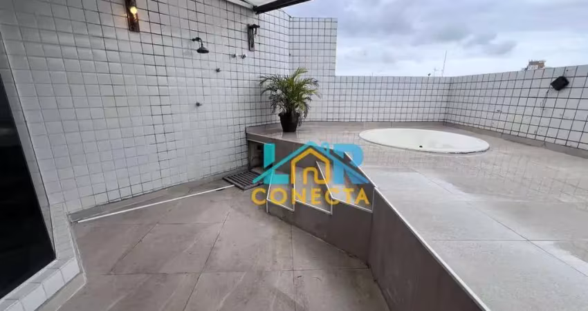 Cobertura com 3 dormitórios à venda, 147 m² por r$ 732.000,00 - vila matias - santos/sp