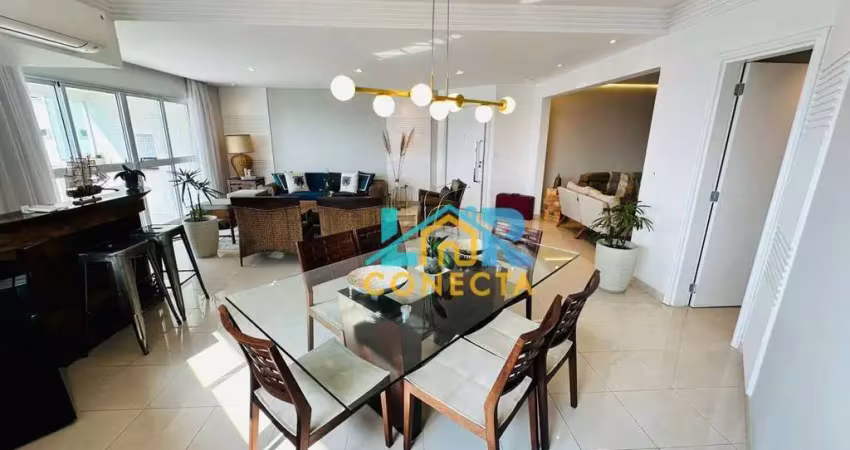 Apartamento com 3 dormitórios para alugar, 200 m² por r$ 15.000,00/mês - ponta da praia - santos/sp