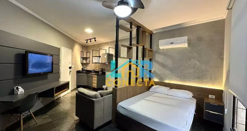 Flat com 1 dormitório à venda, 32 m² por r$ 250.000,00 - itararé - são vicente/sp