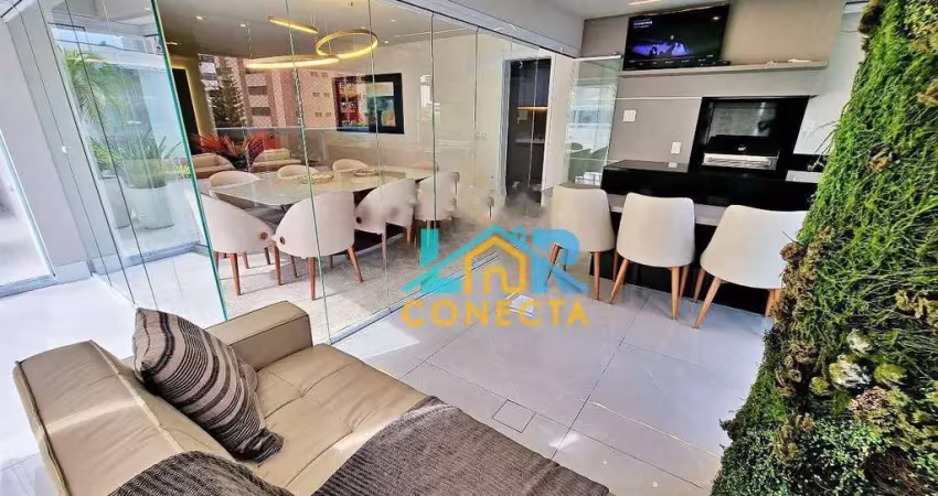 Apartamento garden com 4 dormitórios à venda, 300 m² por r$ 3.199.000,00 - boqueirão - santos/sp