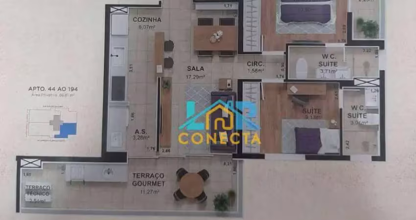 Apartamento com 2 dormitórios à venda, 87 m² por r$ 1.484.000,00 - pompéia - santos/sp