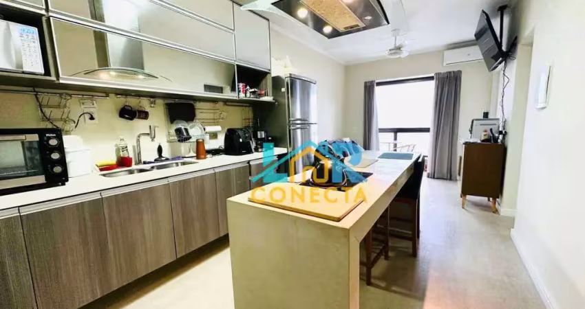 Flat com 1 dormitório, 46 m² - venda por r$ 280.000,00 ou aluguel por r$ 3.400,00/mês - itararé - são vicente/sp