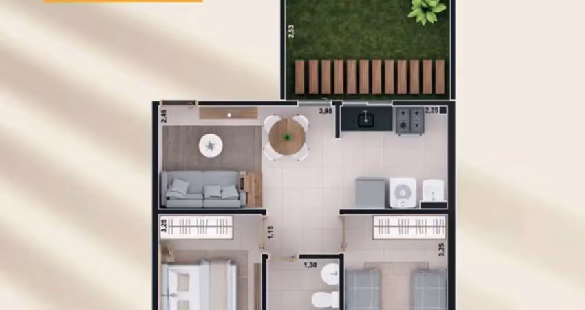 Villa do sol - apartamento térreo com garden privativo - villa do sol