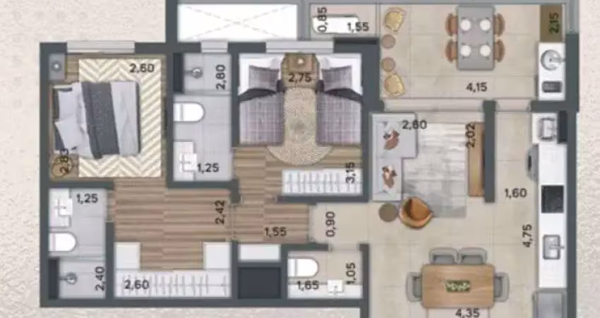 Alameda iguatemi - apartamento com acesso ao shopping - alameda iguatemi