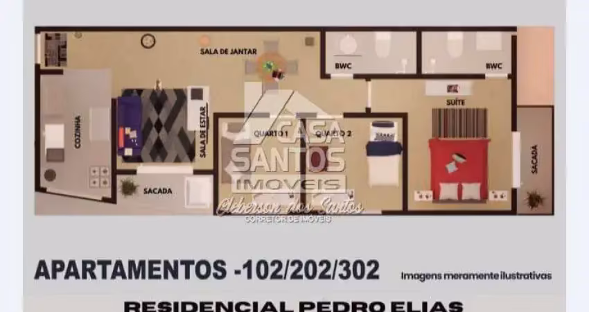 Apartamento com 3 quartos à venda na Rua Pedro Elias Graciano, Centro, Pinhais