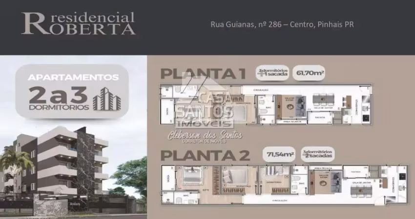 Apartamento com 2 quartos à venda na Rua das Guianas, Centro, Pinhais