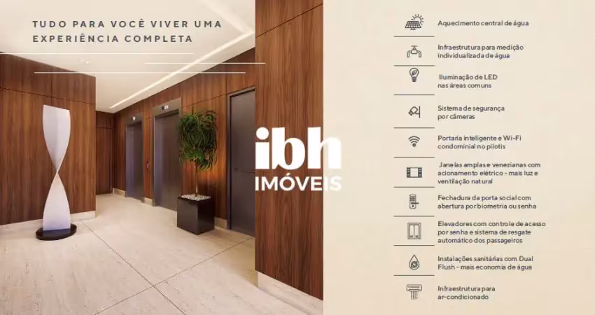 Apartamento à venda pronto para morar com 64,18m, 1 quarto, 1 suíte, 2 vagas de garagem no funcionários.