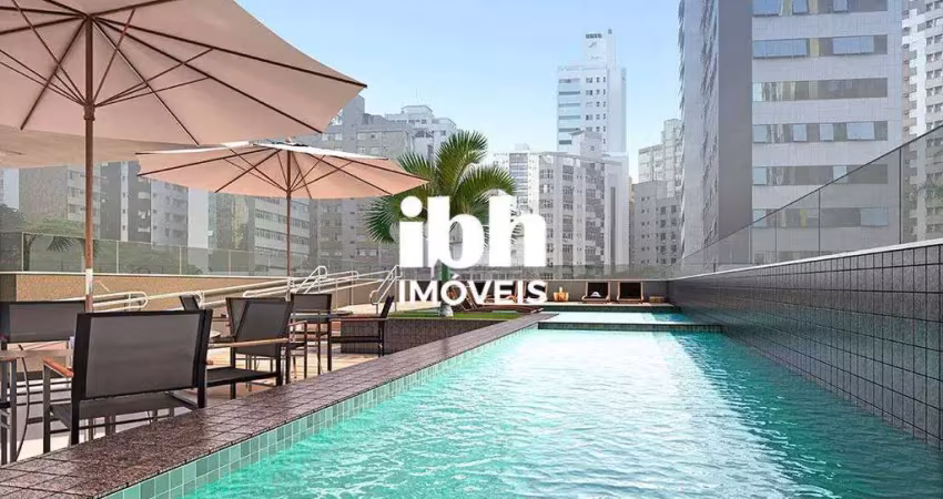 Apartamento à venda, 2 quartos, 1 suíte, 1 vaga, lourdes - belo horizonte/mg