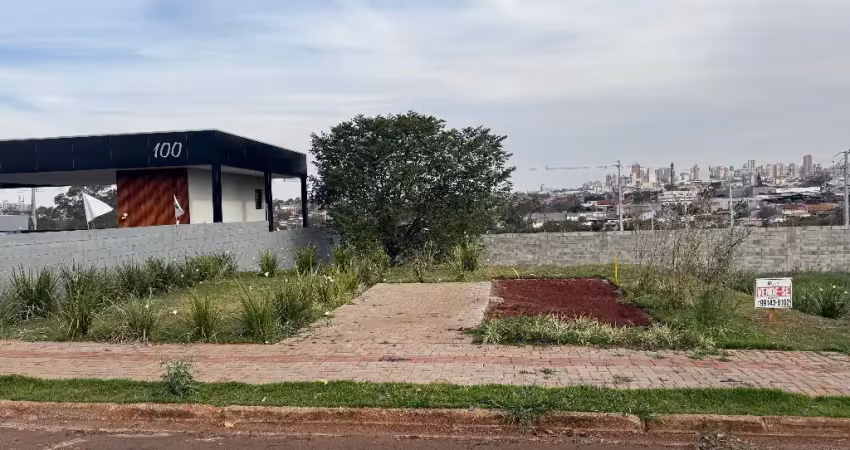 Terreno 294m² em londrina, faz fundo para condomínio fechado