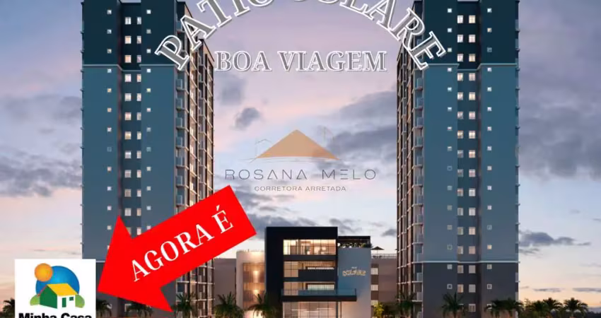 Pátio solare | 2 quartos | viva em boa viagem com os benefícios da faixa 4 do minha casa minha vida