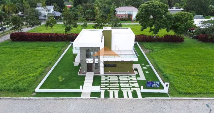 Casa no condomínio terra viva, 315m², 4 suítes, varanda ampla em l, espaço gourmet, área verde, garagem para 2 carros