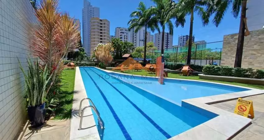 Boa viagem, vista mar definida,156m,4 quartos,3 vagas,piscina com raia, lazer completo.