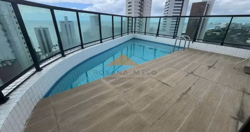 Boa viagem,1 por andar,155m,4 quartos, andar alto, vista mar,3 vagas.