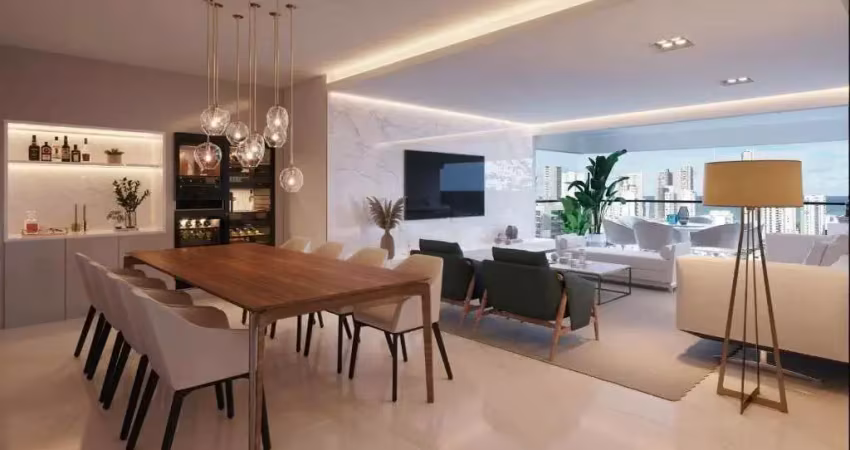Apartamento à venda do edifício maria do carmo vilaça, 130m, 4 quartos, 2 suítes, lavabo, banheiro social, 2 vagas de garagem