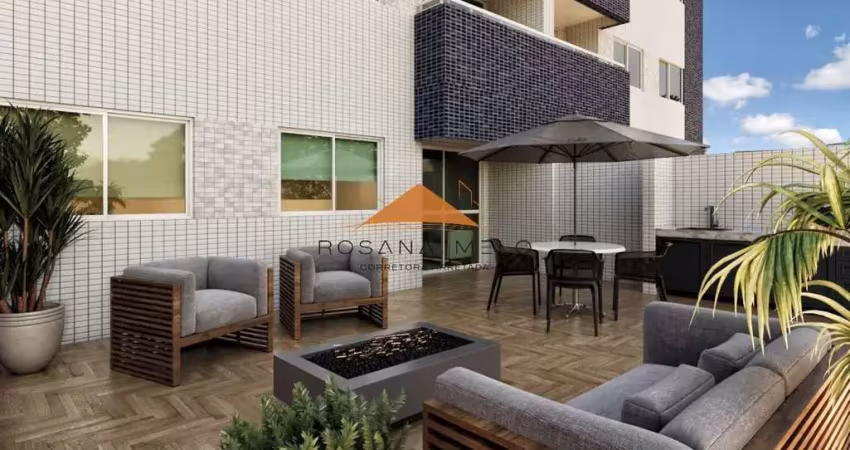 Edf. costa báltica, 50 + 50m² de varanda , 2 quartos, 1 suíte, varanda, área de serviço e lazer completo