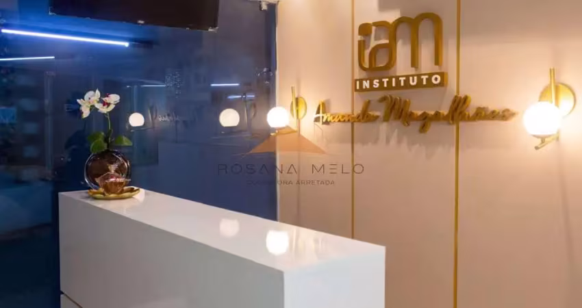 Sala mobiliada para consultório, 60m², mobiliado, 1 banheiro, 2 vagas de garagem, nascente
