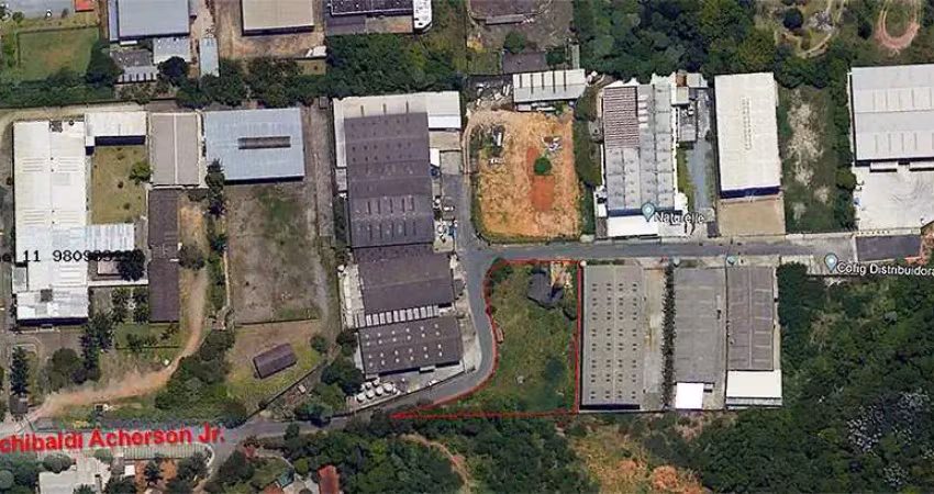 Terreno industrial para locação em cotia, jardim da glória