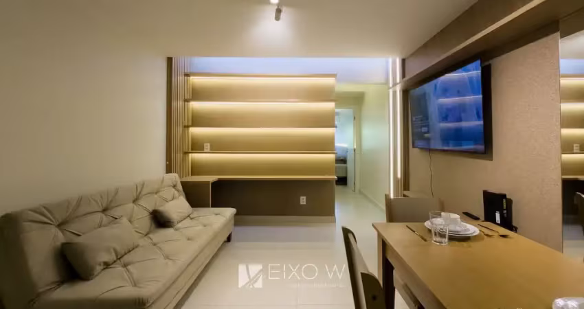 Apartamento 1 quarto - reformado - mobiliado - vista livre - asa norte