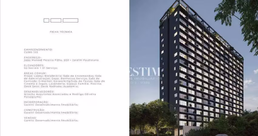 Studio com 1 dormitório à venda, 35 m² por r$ 441.150,91 - jardim paulistano - são josé do rio preto/sp