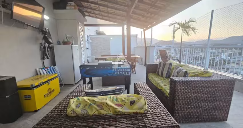 Cobertura duplex à venda, 3 quartos, 2 suítes, 2 vagas, taquara - rio de janeiro/rj