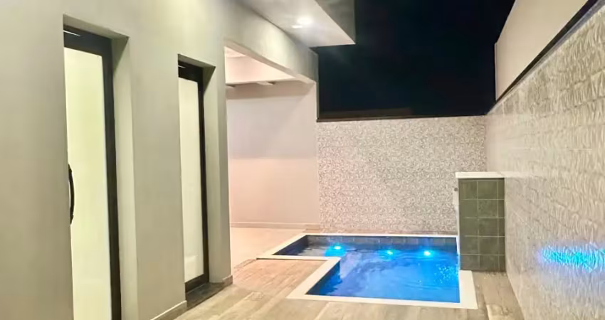 Casa térrea de alto padrão no condomínio malibu | piscina, gourmet e suíte com closet