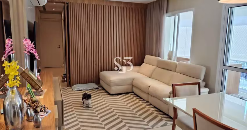 Apartamento de 3 quartos com suíte, sala ampla e 2 vagas de garagem no taquaral, campinas-sp - 91m² de puro conforto