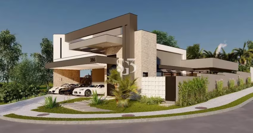 Casa térrea lindíssima com 4 suítes à venda - swiss park em campinas,sp