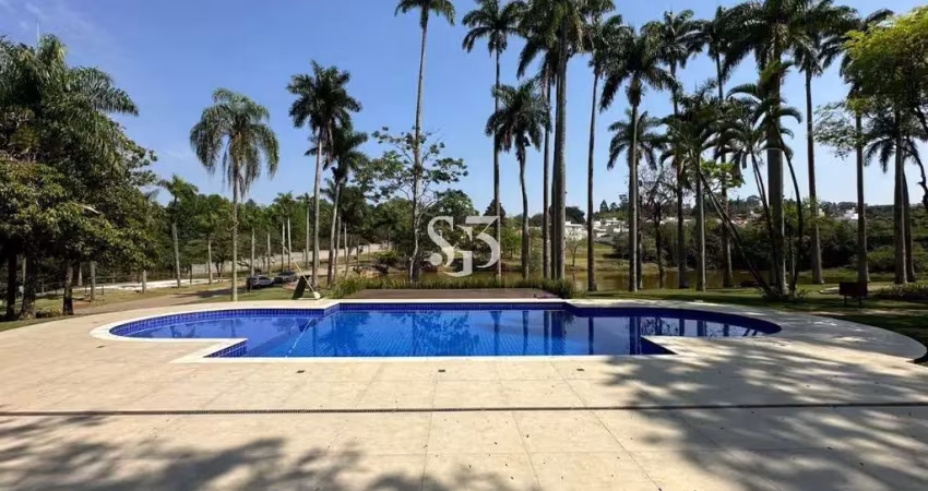 Terreno à venda com vista permanente em condomínio luxo - valinhos,sp