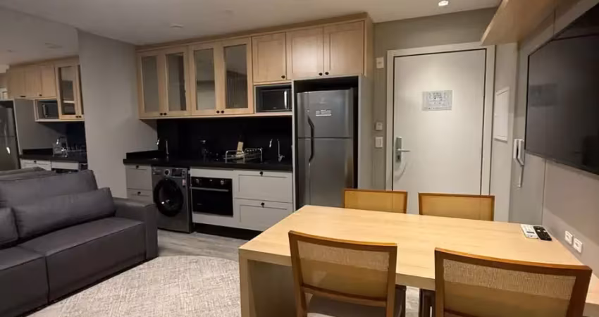 Flat no coração da meia praia mobiliado renda anual de r$ 80.000,00