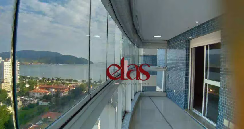 Apartamento com 4 dormitórios, 250 m² - venda por r$ 4.700.000,00 ou aluguel por r$ 30.000,00/mês - aparecida - santos/sp