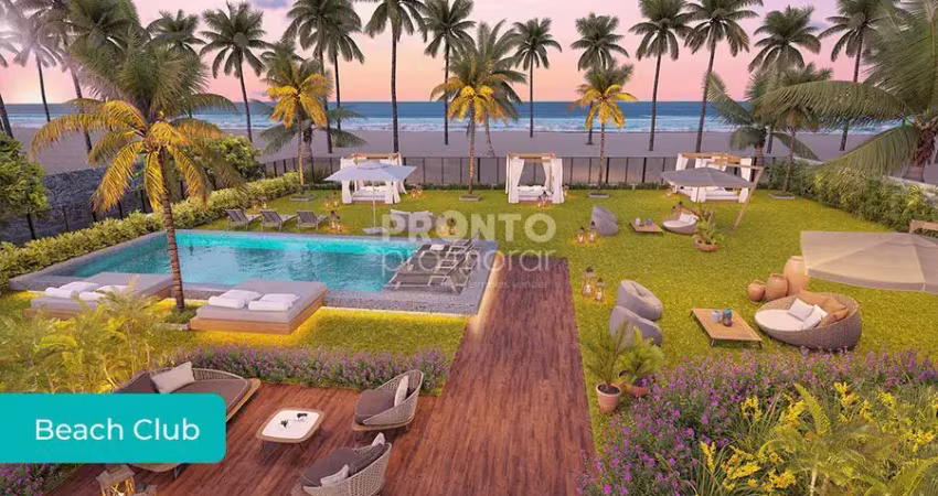 54,80m² de área bem distribuída, localizado na beira mar de piedade