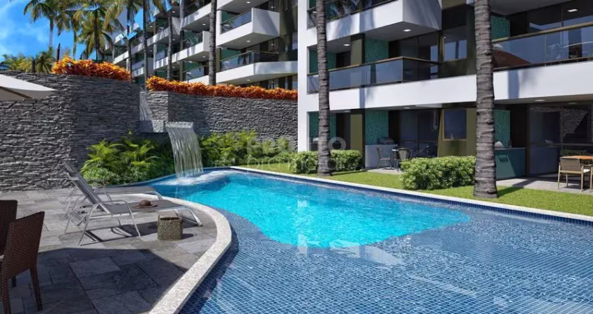 Apartamento na praia dos carneiros, com 64,80m² de área útil.