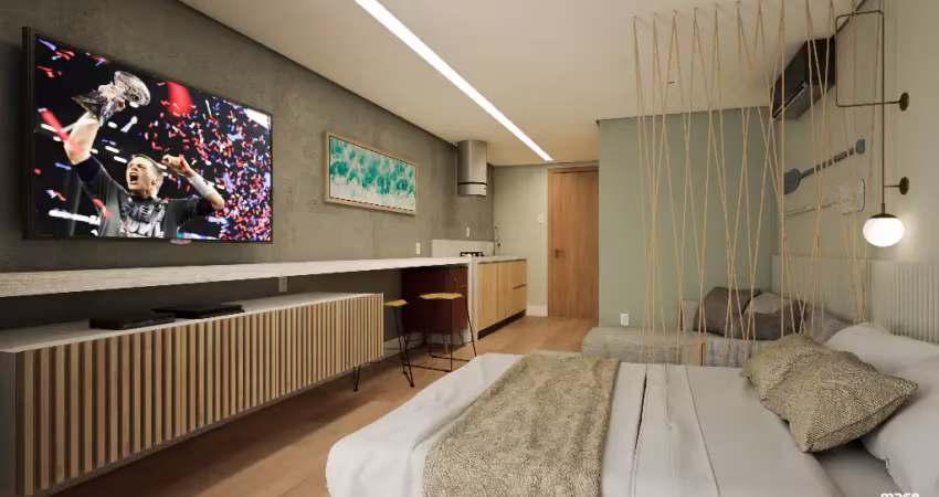 Belissimo apartamento jardim com área total de 101 mts beira mar