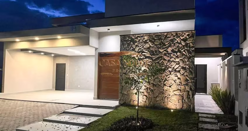 Casa térrea moderna 3 suites em condomínio fechado, taubaté - sp