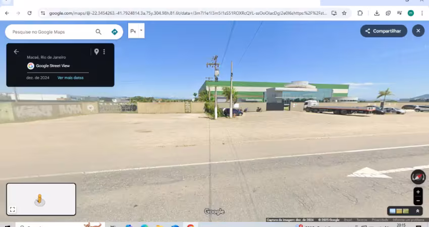 Área para locação na linha azul na virgem santa em macaé/rj, 4.000m2, toda murada c/ portão.