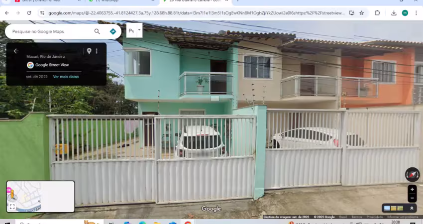 Casas para venda na granja dos cavaleiros em macaé/rj, 02 quartos sendo 2 suítes e 2 vagas.