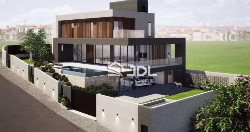 Terreno à venda com projeto de casa de alto padrão, 711 m² por R$ 1.200.000 - Velha - Blumenau/SC