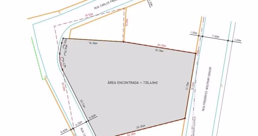 Terreno à venda, 735 m² por R$ 487.000,00 - Velha - Blumenau/SC